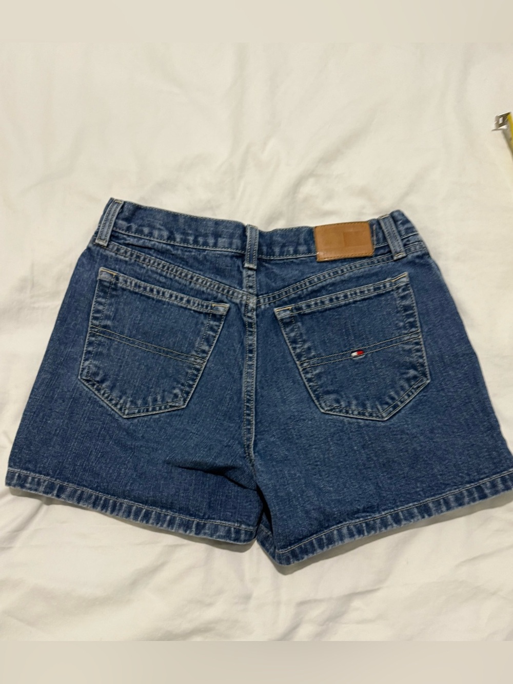 Tommy Hilfiger Navy Blue Denim Jean Shorts - Picture 3 of 11